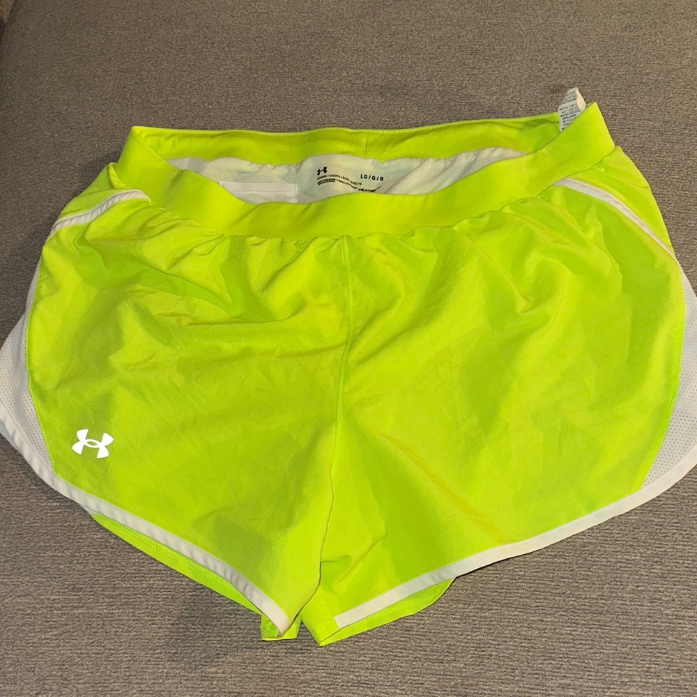 Under Armour Women's Bright Yellow Athletic Shorts